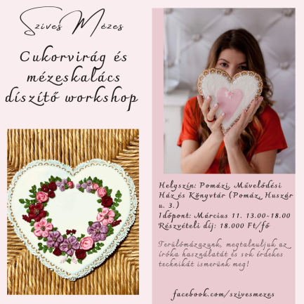 II. Cukor virág és mézeskalács díszítő workshop