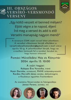 III. Országos Versíró - Versmondó Verseny