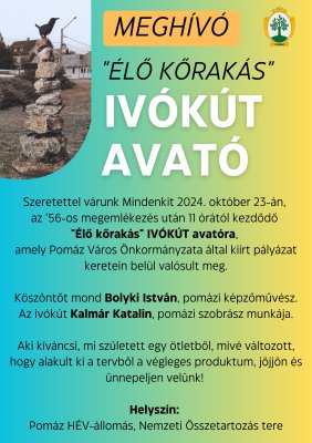 Ivókút avatás