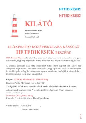 Kilátó - hetedikeseknek 